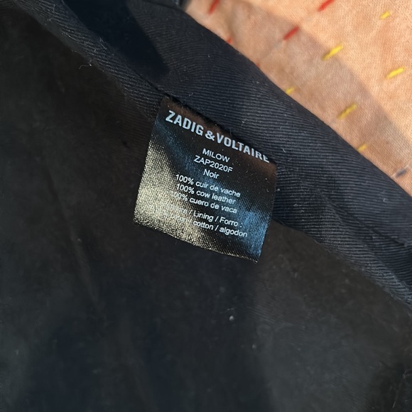 Zadig Voltaire black leather Milow hobo bag - Picture 6 of 12